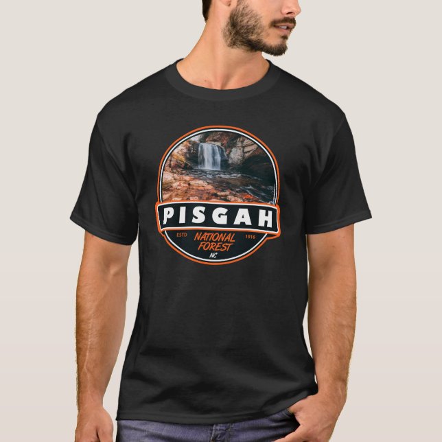 Camiseta Pisgah National Forest North Carolina Emblem (Frente)