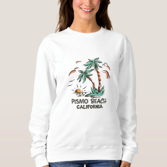 Camiseta Pismo Beach - California Colorful Sunset (Frente)