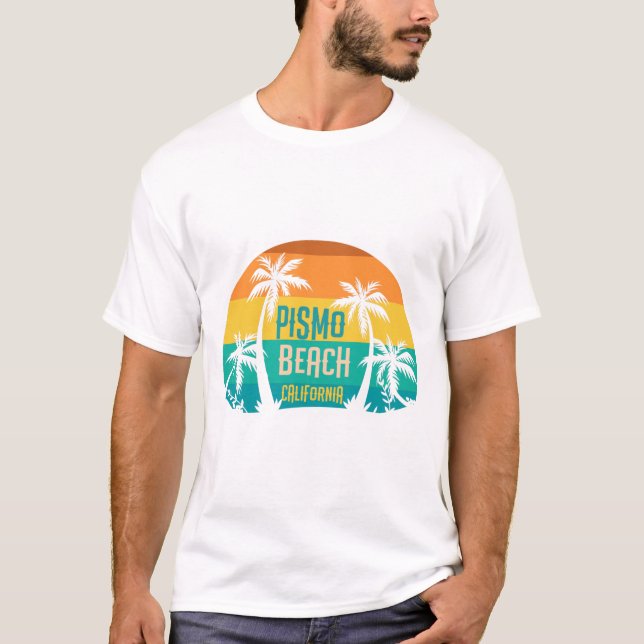 Camiseta Pismo Beach Retro (Frente)