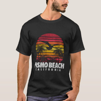 Camiseta Pismo Beach Vintage California Retro Sunset Men Wo