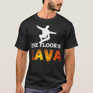 Camiseta Piso De Skate É Skate De Lava