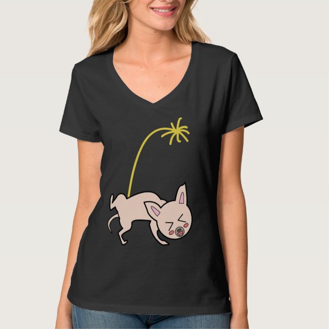 Camiseta Pissing Chihuahua (Frente)