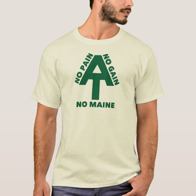 Camiseta Pista Appalachiana Sem Dor Sem Ganho Sem Maine (Frente)