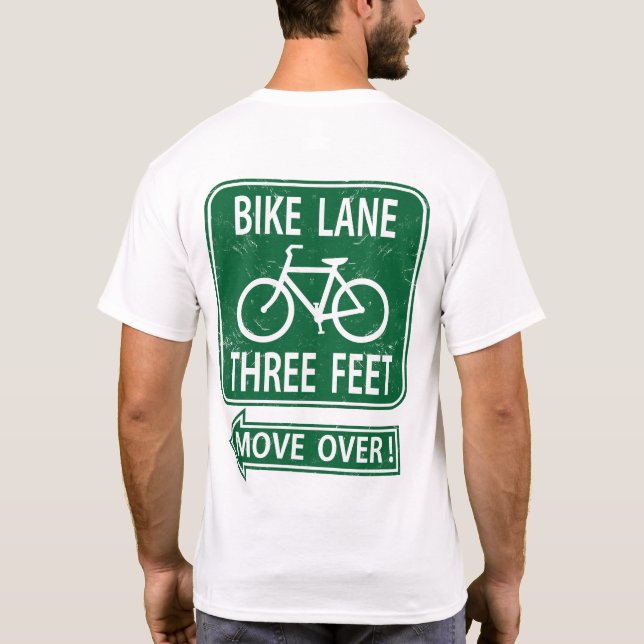 Camiseta Pista da bicicleta 3 pés de movimento sobre! VERDE (Verso)