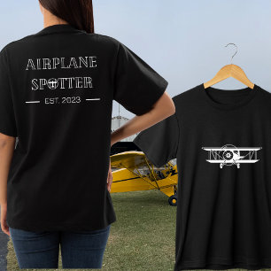 Camiseta Pista de avião Est. Ano de Aviação Personalizado