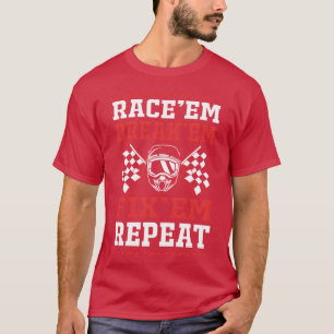 Camiseta Pista de corrida de carros engraçado corrida de ar