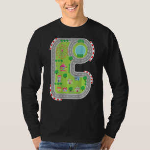 Camiseta Pista De Corrida De Carros Legal No Tapete Infanti