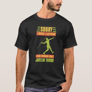 Camiseta Pista De Lançamento De Dardo Atletismo Lançador De