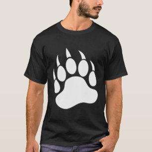 Camiseta Pista do urso impressa na parte traseira e na part