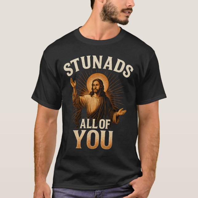Camiseta Pista Todos Vocês Engraçados Jesus Silhouette Sarc (Frente)