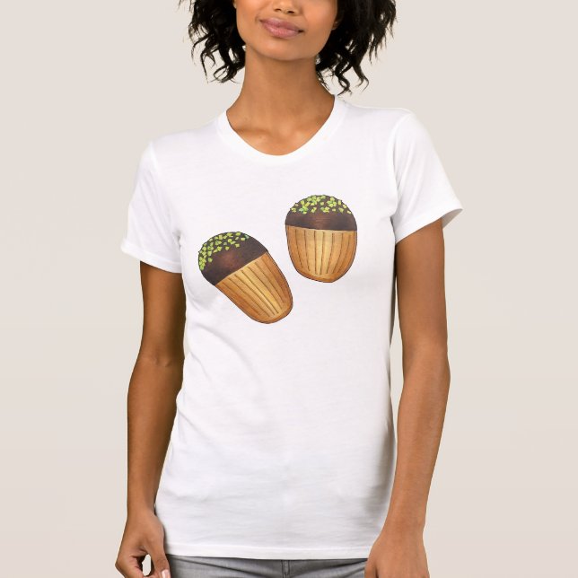 Camiseta Pistachio Madeleines Pastelaria Francesa Baker (Frente)