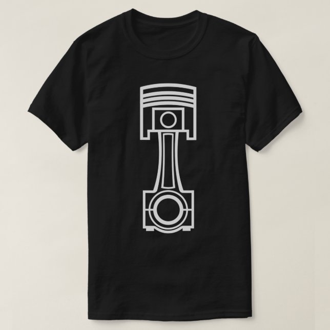 Camiseta Pistão do motor (Frente do Design)