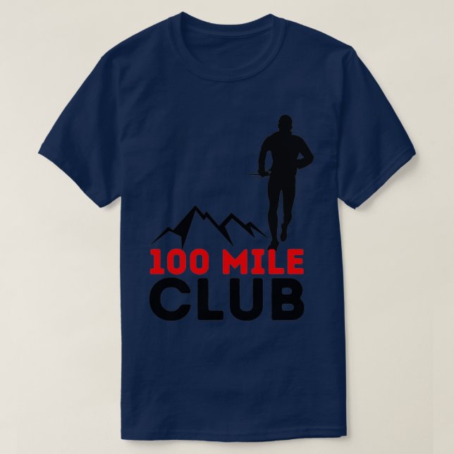 Camiseta Pistas de trilha do Clube 100 Milhas (Frente do Design)