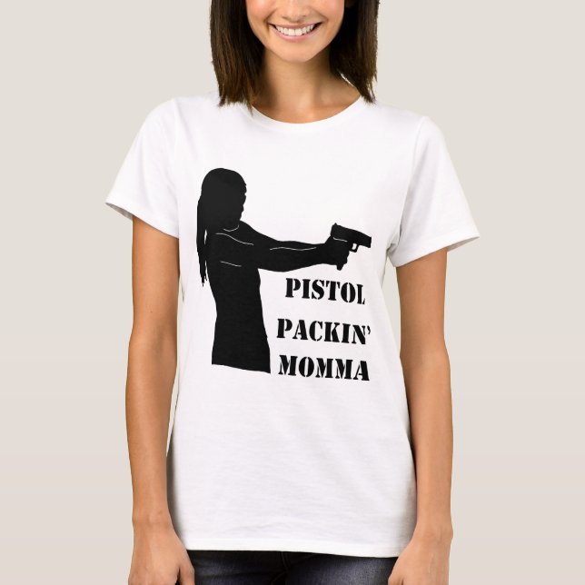 Camiseta Pistol Packin' Momma (Frente)