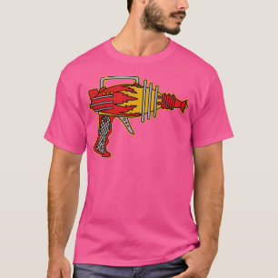 Camiseta Pistola de Raio de Brinquedo de Desenho Animado