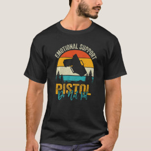 Camiseta Pistola de Suporte Emocional Não Pet Roupa Firear
