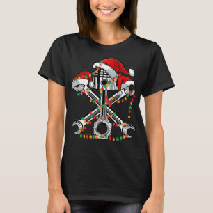 Camiseta Pistola Wrench Santa Hat Semáforos De Natal