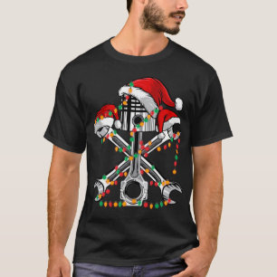 Camiseta Pistola Wrench Santa Hat Semáforos De Natal