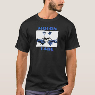 Camiseta Pistolas & crânio escuros de Molon Labe do t-shir