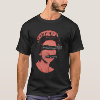 Camiseta Pistolas Oficial Deus Salva O Carimbo Vermelho Rai