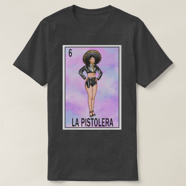 Camiseta Pistolera Loteria (Frente do Design)