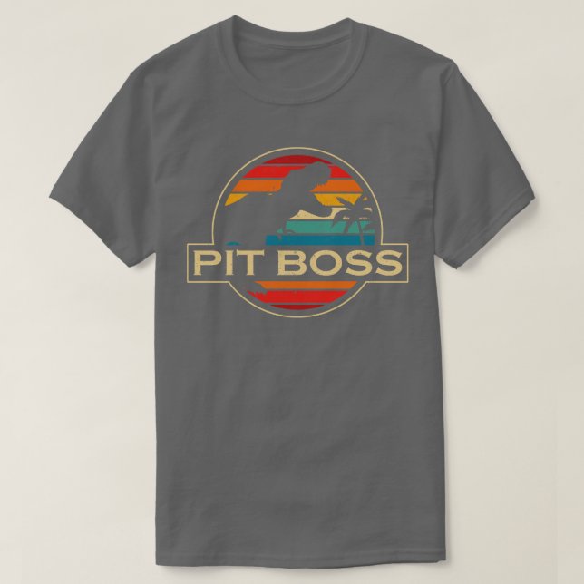 Camiseta Pit Boss Dinosaur (Frente do Design)