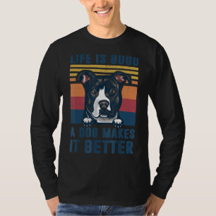 Camiseta Pit Bull Cachorro Pit Touro Cachorro Mãe Homens Mu