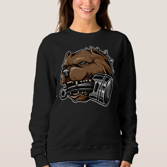 Camiseta Pit Bull Dog Com Pistola (Frente)