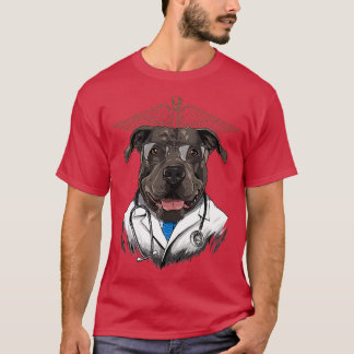 Camiseta Pit Bull Dogtor Vet Veterinarian Dog Doctor