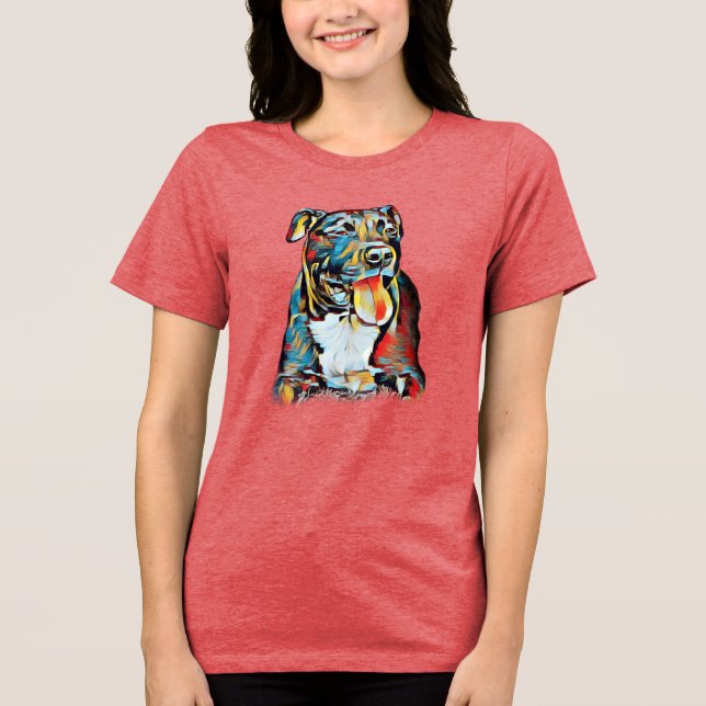 Camiseta Pit Bull em Cores (Frente)