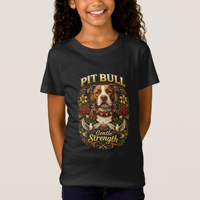 Camiseta Pit Bull: Força Gentil (Frente)