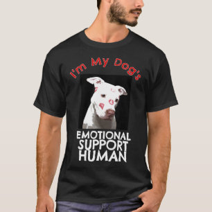Camiseta Pit Bull Kisses Cão Emocional Apoio à Diversão Hum