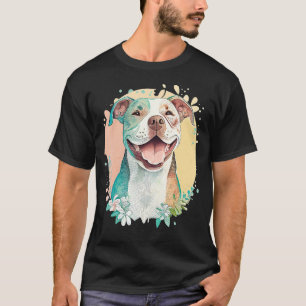Camiseta Pit Bull Mãe Cachorro Cachorro Colorido Pitbull Ar