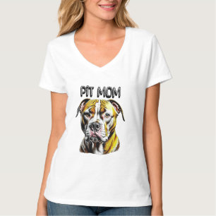 Camiseta Pit Bull Mãe   Pão-Cão