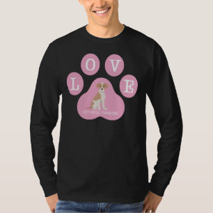 Camiseta Pit Bull Terrier, cor-de-rosa