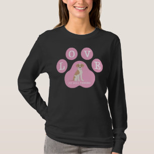 Camiseta Pit Bull Terrier, cor-de-rosa