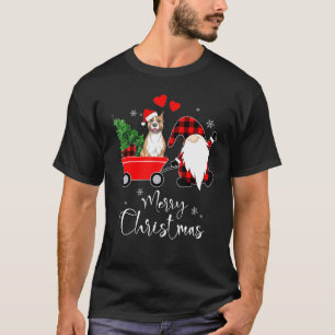 Camiseta Pit-Bull Terrier Dog Natal Com Santa Hat Paja