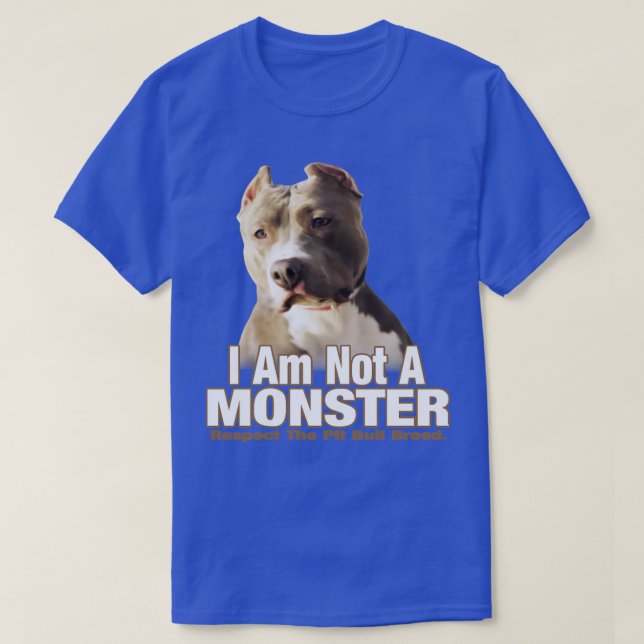 Camiseta Pit Bull Terrier Respeito 1 (Frente do Design)