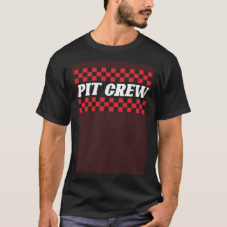 Camiseta Pit Crew Race Car Hosting Party Parceiros Pit Race