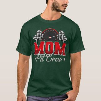 Camiseta Pit Crew Race Racing Mom Family Birthday Party Gif