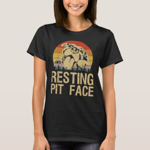 Camiseta Pit De Descanso Engraçado Pistas De Pitbull