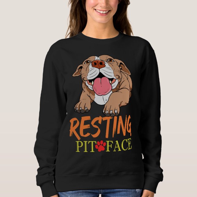 Camiseta Pit De Descolagem Face Pitbull Pit Bull Produto Te (Frente)