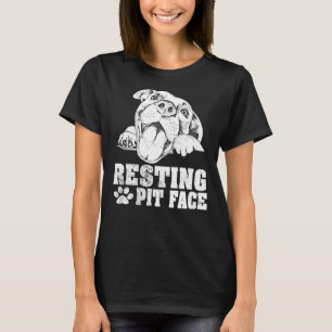 Camiseta Pit Descansado Engraçado Pitbuly Engraçado Suor En
