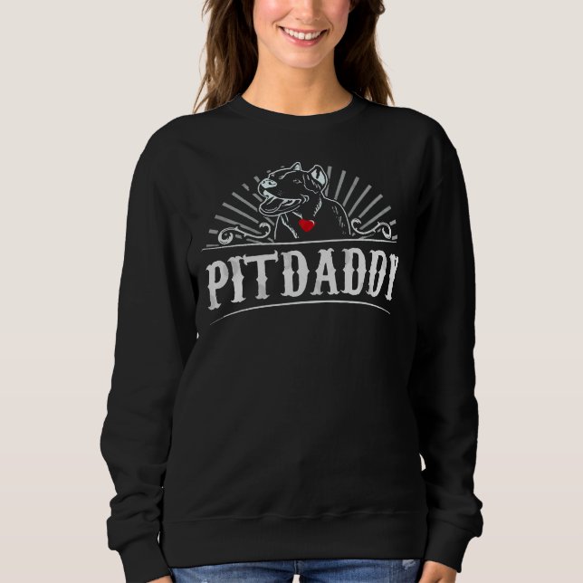Camiseta Pit Pai Pitbull Pai Cachorro Cabeçalho (Frente)