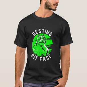 Camiseta Pit Repouso Face Pittie Pitbull Proprietário do Ca