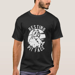 Camiseta Pit Repouso Face Pittie Pitbull Proprietário do Ca