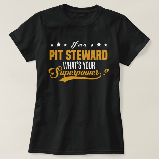 Camiseta Pit Steward (Frente do Design)