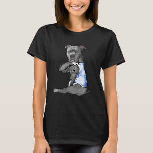 Camiseta Pit Tatuagem De Cachorro Eu Amo O Dia Mãe