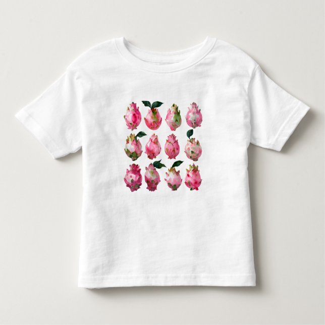 Camiseta Pitaya Watercolor Art Tropical (Frente)