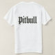 Camiseta Pitbull (Verso do Design)
